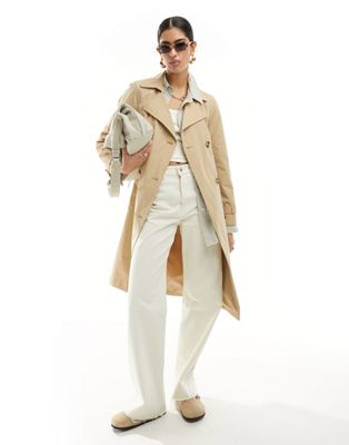 New Look trench coat in stone