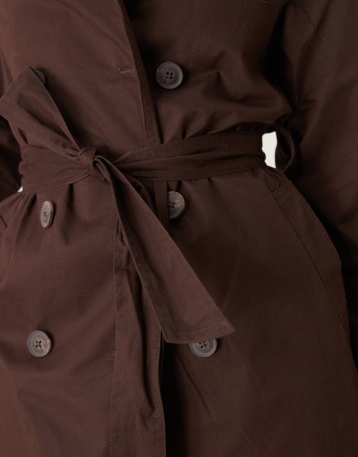 New Look - Trenchcoat in bruin, 3 van 4