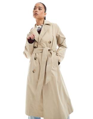 New Look - Trenchcoat in Steinbeige-Neutral