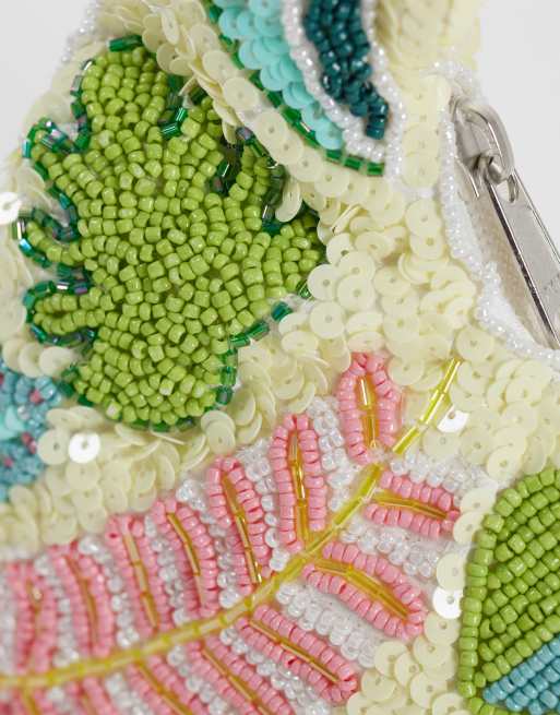 New Look tropical embellished grab bag in multi-coloured, 2 of 4