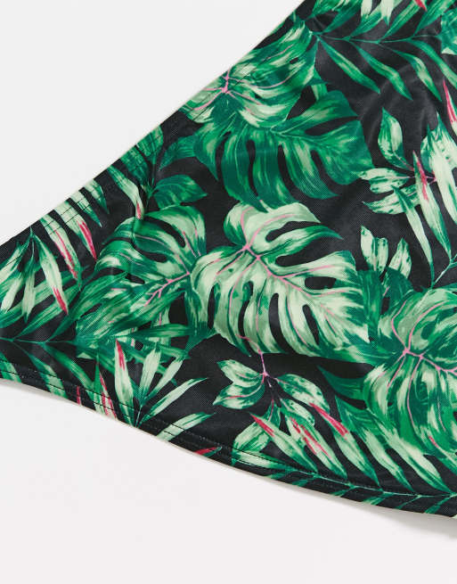 New Look – Tropiskt mönstrad bikiniunderdel i hipstermodell, 3 av 4