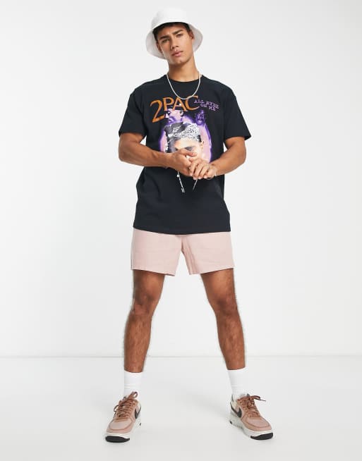 New Look – Tupac – Svart t-shirt med tryck, 4 av 4