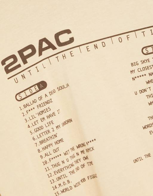 New Look Tupac T-Shirt In Off-White | ASOS