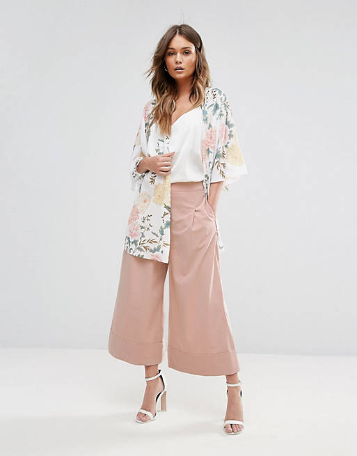 New Look Turn Up Culotte Pants