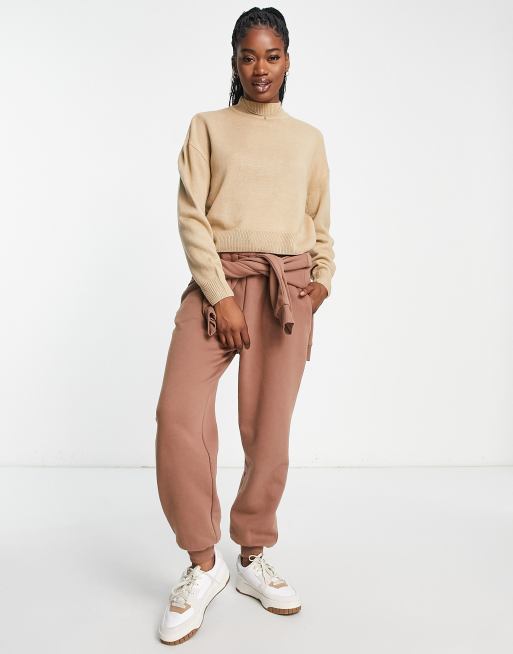 New Look turtle neck jumper in camel ASOS