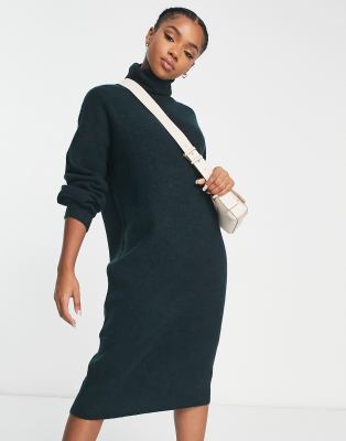 Fitted Turtle Neck Dress Closed