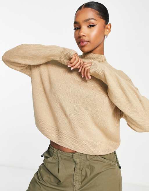 New Look Turtle Neck Sweater In Camel