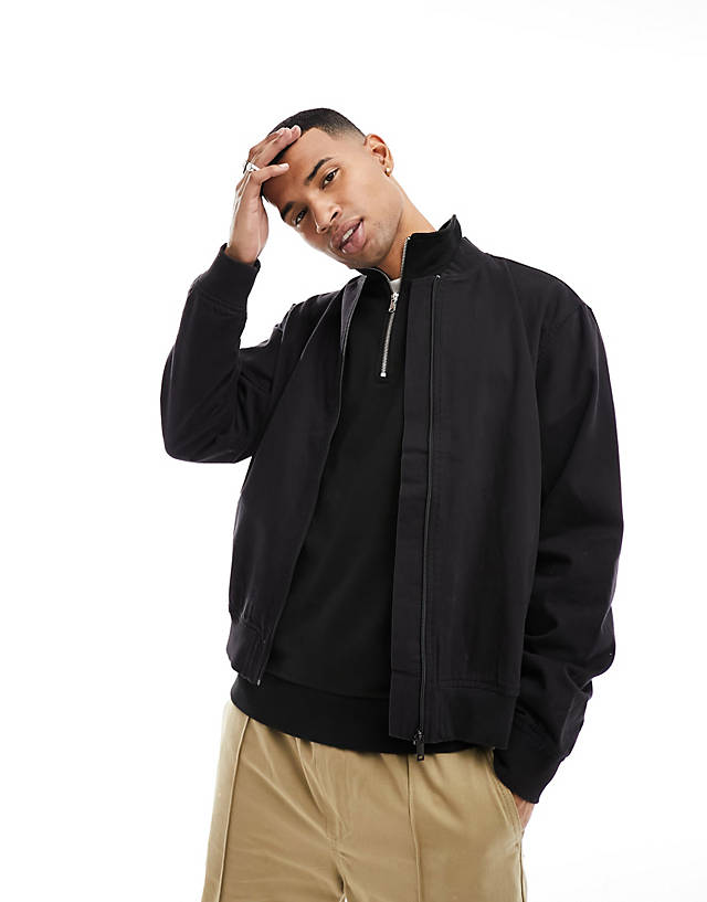 New Look - twill bomber jacket in black