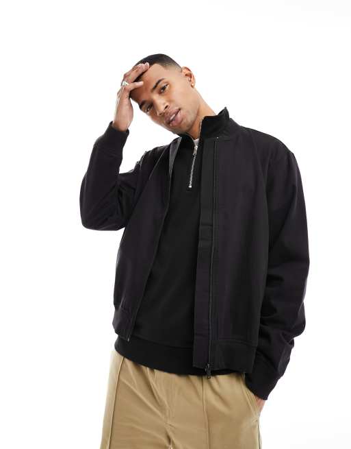 Lacoste twill deals bomber jacket