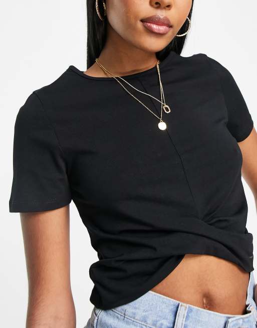 new look crop t shirt