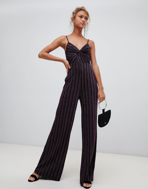 Glitter stripe sale jumpsuit