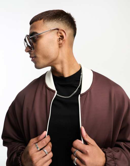 New Look – Übergroße Pilotensonnenbrille in Dunkelbraun, 2 von 4