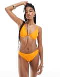 [New Look] New Look underwired bikini top in orange 32D Bright Orange