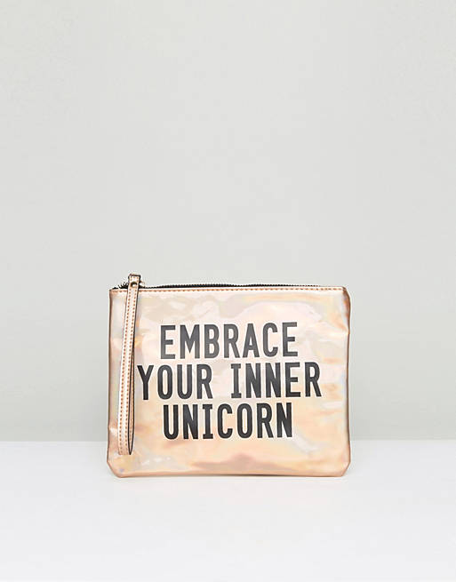 New Look Unicorn Makeup Bag
