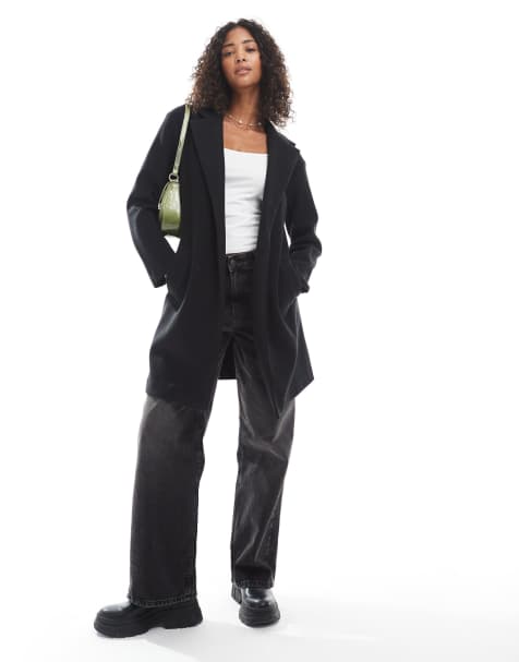 New Look unlined formal coat in black - view 1