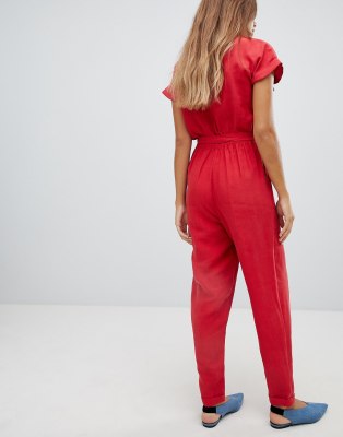 new look utility button through jumpsuit