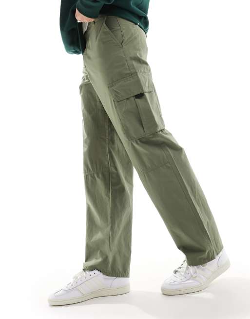 New Look utility cargo pants in dark khaki