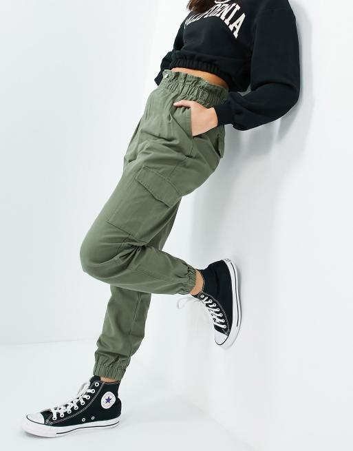 nike utility cargo trousers in khaki