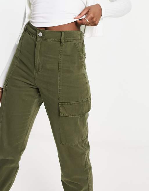 New Look utility cargo trousers in khaki