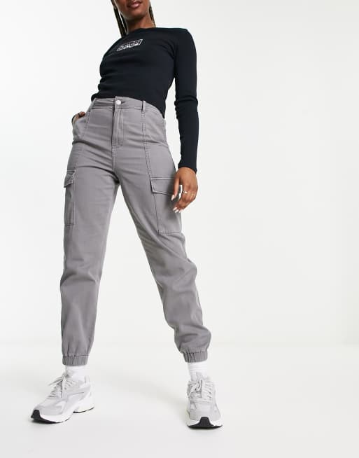 New Look – Utility-Cargohose in dunklem Stein