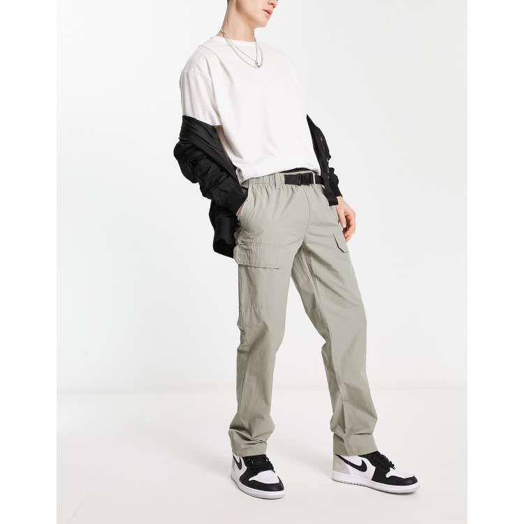 New Look utility clip belt cargos in khaki