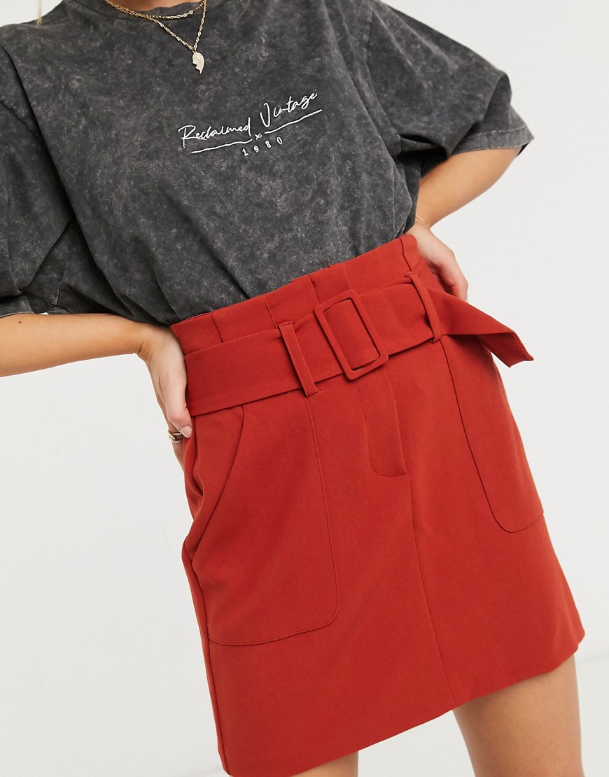 New Look - Utility-rok in roestbruin-Rood