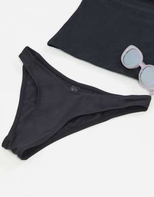 new look black bikini bottoms