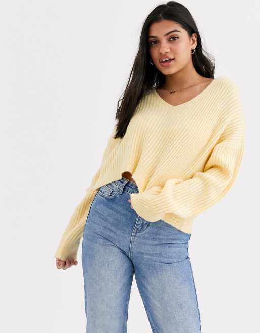 New look sales yellow jumper