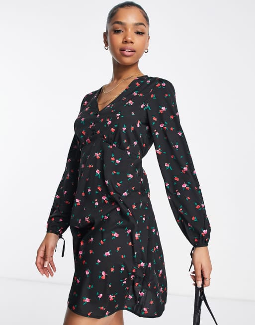 Long sleeve empire discount dress