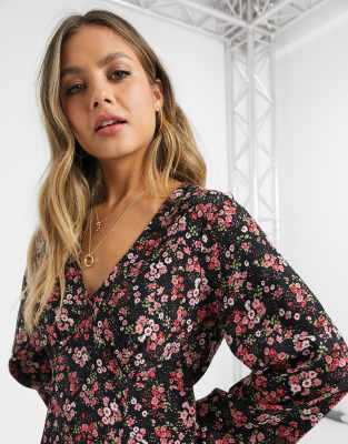 pink black dresses new look