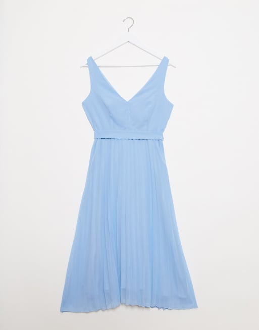 Light blue discount v neck dress