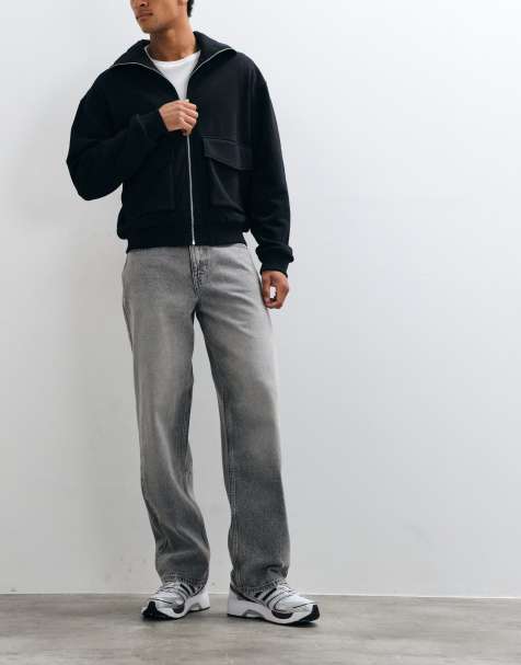 New Look - vaqueros baggy en gris - view 1