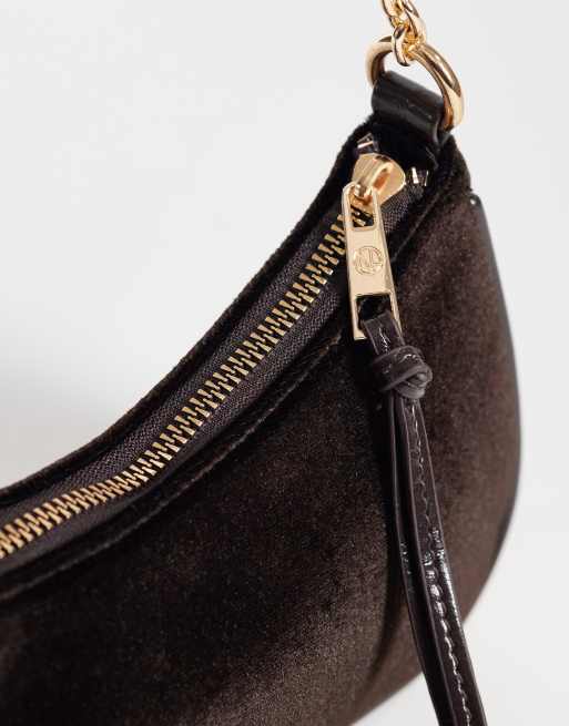 New Look velvet chain shoulder bag, 3 of 4