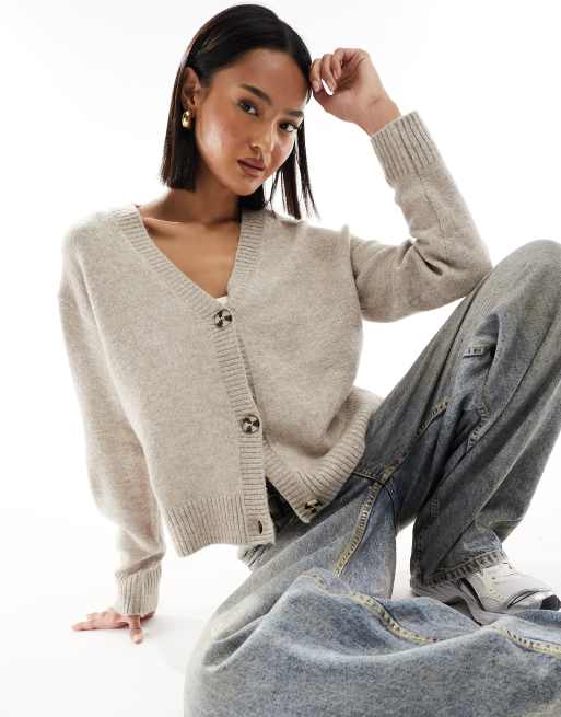 New Look - Vest met knoopsluiting in nertsroze