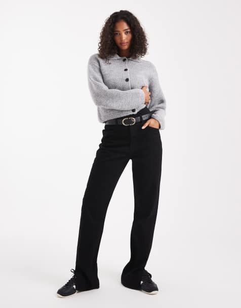 New Look - Vest met kraagje en knoopsluiting in grijs - view 1