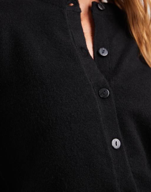 New Look - Vest met ronde hals en knoopsluiting in zwart, 2 van 4