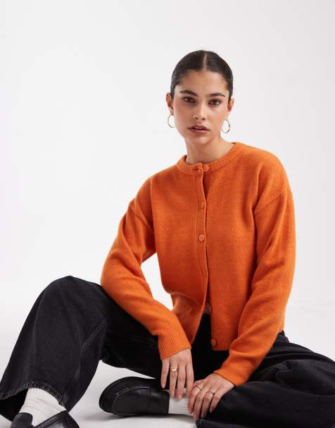 New Look - Vest met ronde hals in oranje - view 1