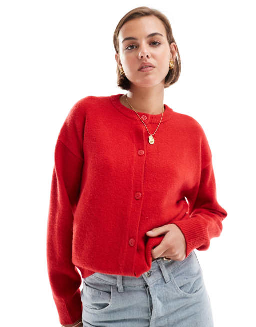 New Look - Vest met ronde hals in rood