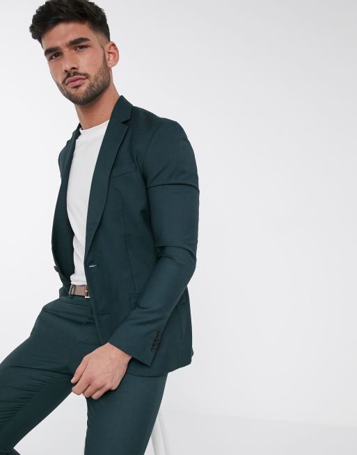 New Look - Costume skinny - Vert foncé, 2 de 3