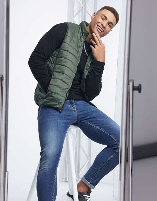 New Look - Veste matelass?�e sans manches - Kaki | ASOS