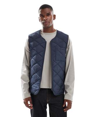 New Look - Veste matelassée sans manches - Marine-Bleu marine