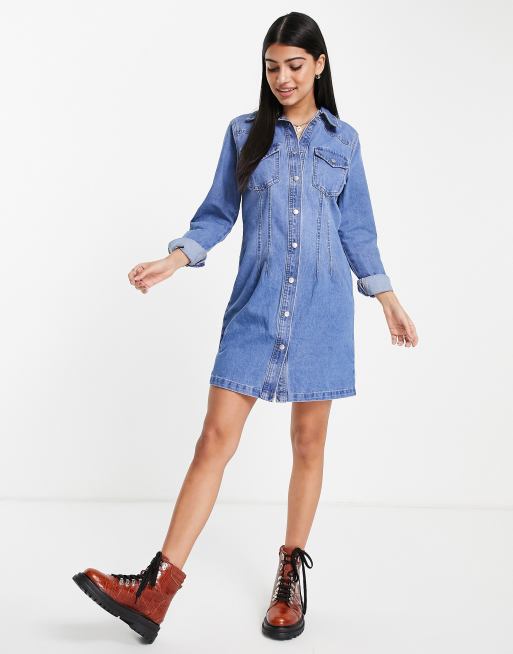 Camicia jeans vestito clearance