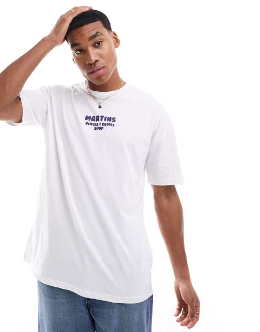 New Look - Vinyl Shop - Oversized og hvid T-shirt, 4 af 4