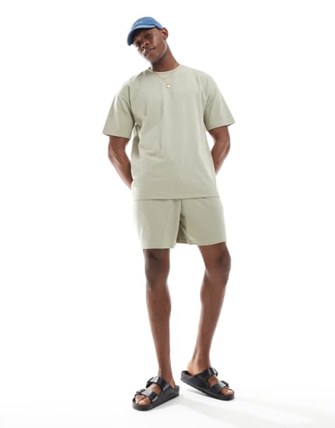 New Look waffle co-ord in stone - view 1