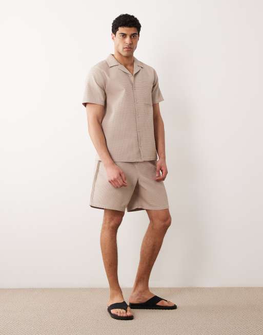 New Look waffle shirt in stone (part of a set), 2 of 5