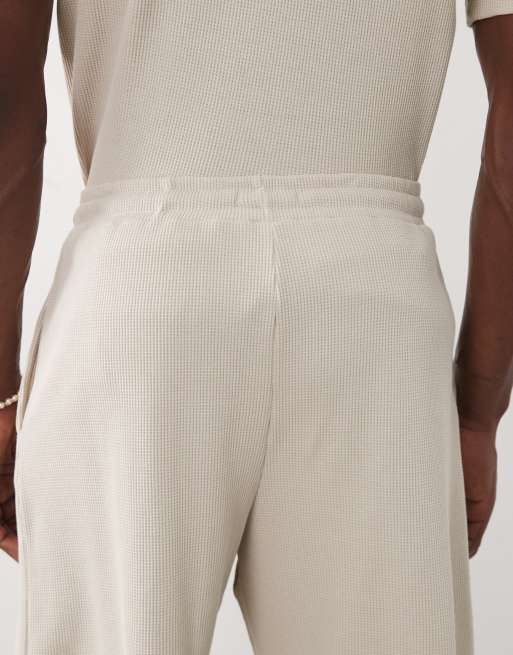 New Look waffle shorts in stone (part of a set), 4 of 9