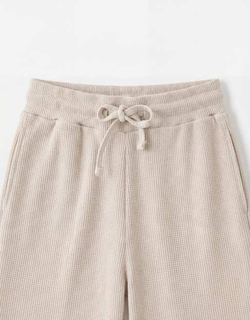 New Look waffle shorts in stone (part of a set), 9 of 9