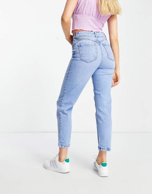 Tenue avec best sale jean mom bleu