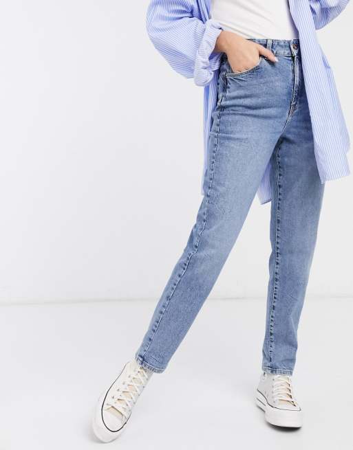 Pale Blue High Waist Tori Mom Jeans | New Look