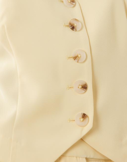 New Look waistcoat in yellow (part of a set), 3 of 4